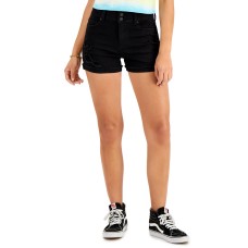 Vanilla Star Juniors’ Two-Button Shorts, Black, 7