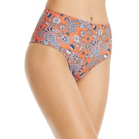 Verdelimon Angeles Floral Print Bikini Bottom, Red, S