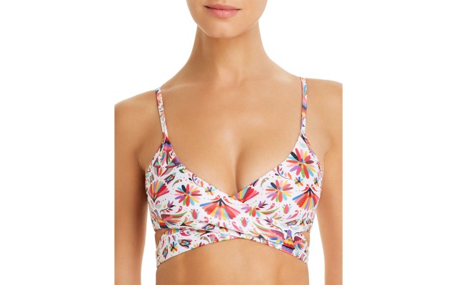  Izamal Printed Bikini Top, Multi, Large