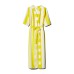 Verdelimon Striped Caftan Cover-up, Yellow Stripes, One-Size
