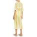 Verdelimon Striped Caftan Cover-up, Yellow Stripes, One-Size