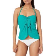 Vince Camuto Strapless Draped Tankini Top