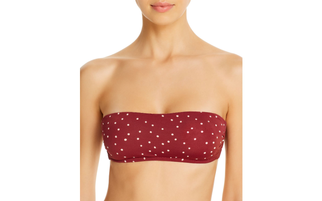  Swimwear Women’s Basic Bandeau Bikini Top, Multi, XL
