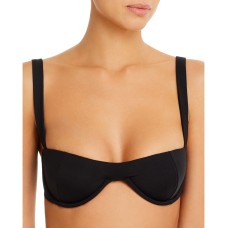 WeWoreWhat Women’s Sorrento Bikini Top, Black, Medium