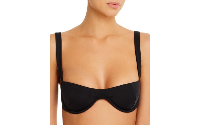  Women’s Sorrento Bikini Top, Black, Medium
