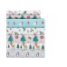  Holiday Reindeer and Christmas Trees Sheet Set, Twin, White