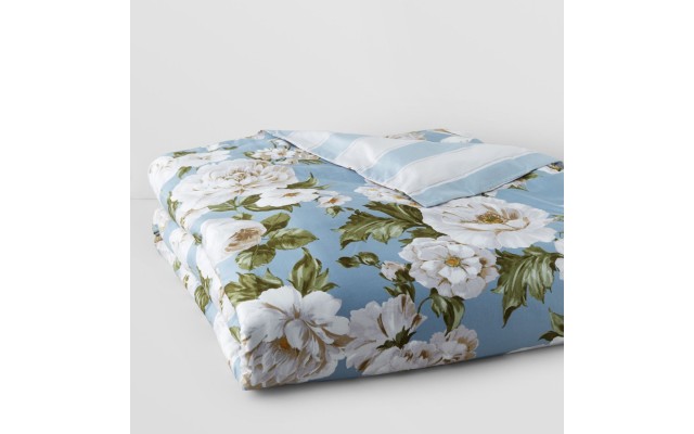 1872 Bedding Serena Duvet Cover, King, Blue