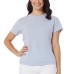 Ladies' Cotton Blend Tee, 3-pack, Black, Medium