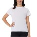  Ladies' Cotton Blend Tee, 3-pack, White, Medium