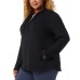  Ladies' Full Zip, 2-Pack, Black, X-Large