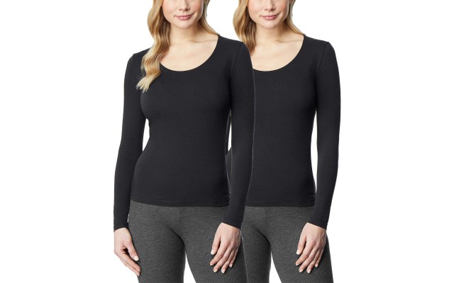  Ladies' Heat Tee, 2-pack, Black, Small