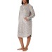  Ladies' Hooded Lounger, Gray, Small/Medium