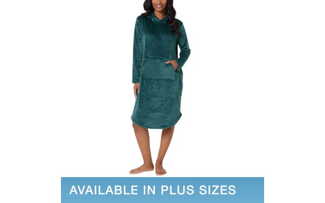 Ladies' Hooded Lounger, Blue, Small/Medium