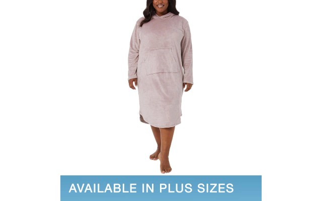  Ladies' Hooded Lounger, Pink, Small/Medium