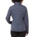  Ladies' Mixed Media Jacket, Blue, Large