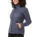  Ladies' Mixed Media Jacket, Blue, Large