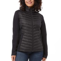 32 Degrees Ladies' Mixed Media Jacket, Black, Large