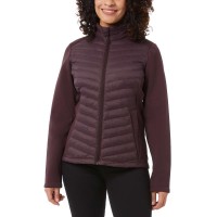 32 Degrees Ladies' Mixed Media Jacket, Red, Small