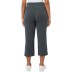  Ladies' Pull On Knit Capri, 2-pack, Black, Large
