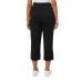  Ladies' Pull On Knit Capri, 2-pack, Black, Large