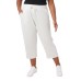  Ladies' Pull On Knit Capri, 2-pack, Purple, 2X