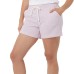  Ladies' Short, 2-pack, White, Large