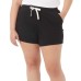  Ladies' Short, 2-pack, Black, X-Small