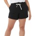  Ladies' Short, 2-pack, Black, X-Small