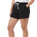  Ladies' Short, 2-pack, Black, X-Small