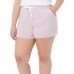  Ladies' Short, 2-pack, White, Large