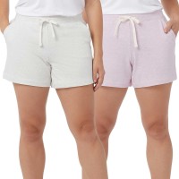 32 Degrees Ladies' Short, 2-pack, White, X-Large
