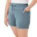  Ladies' Side Pocket Short, Blue, XX-Large