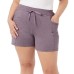  Ladies' Side Pocket Short, Purple, X-Large