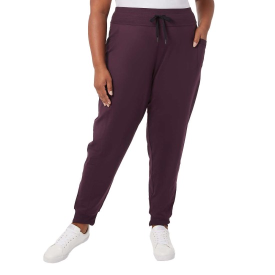  Ladies' Side Pocket Jogger, Purple, Medium