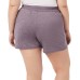  Ladies' Side Pocket Short, Purple, X-Large