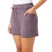  Ladies' Side Pocket Short, Purple, X-Large