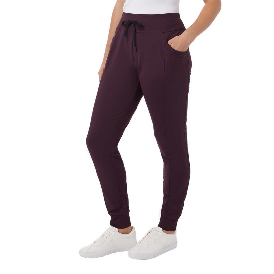 Ladies' Side Pocket Jogger, Purple, Large