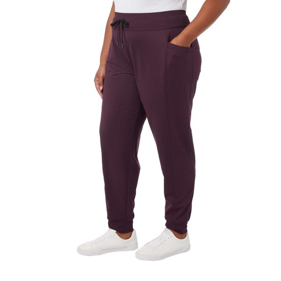  Ladies' Side Pocket Jogger, Purple, Medium