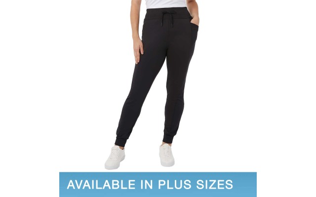  Ladies' Side Pocket Jogger, Black, 3X