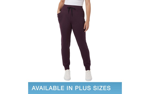  Ladies' Side Pocket Jogger, Purple, 2X