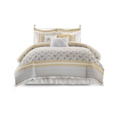 9pc Queen Stella Cotton Percale Duvet Cover Set