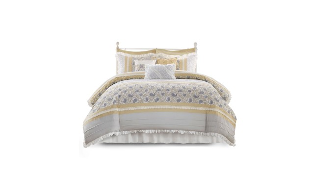 9pc Queen Stella Cotton Percale Duvet Cover Set