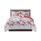  Blossom 9-Pc. Full Comforter Set Bedding, Red