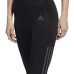  Ladies' 3-Stripe Capri, Black, Medium
