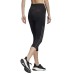  Ladies' 3-Stripe Capri, Black, Medium