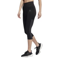 adidas Ladies' 3-Stripe Capri, Black, X-Large