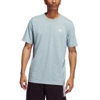 adidas Men's Short Sleeve Tee, Blue, Large
