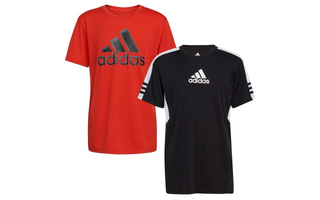  Youth 2-pack Tee, Red, Medium (10/12)