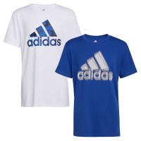 adidas Youth 2-pack Tee, White, X-Large (18/20)