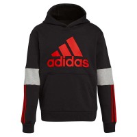 adidas Youth Fleece Hoodie, Black, Medium (10/12)